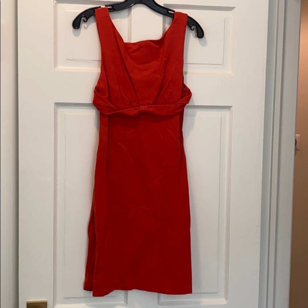 Red cotton DVF dress